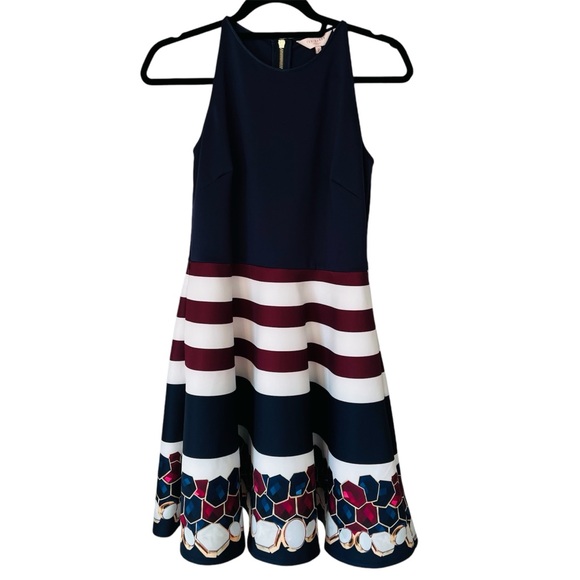 Ted Baker London Annalie Rowing Stripe Skater Dress - Picture 3 of 8